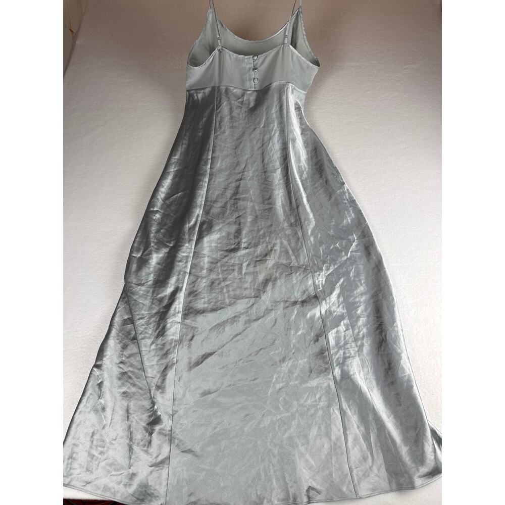 Vintage Victoria’s secret slip dress lace satin silver size L - Picture 6 of 16